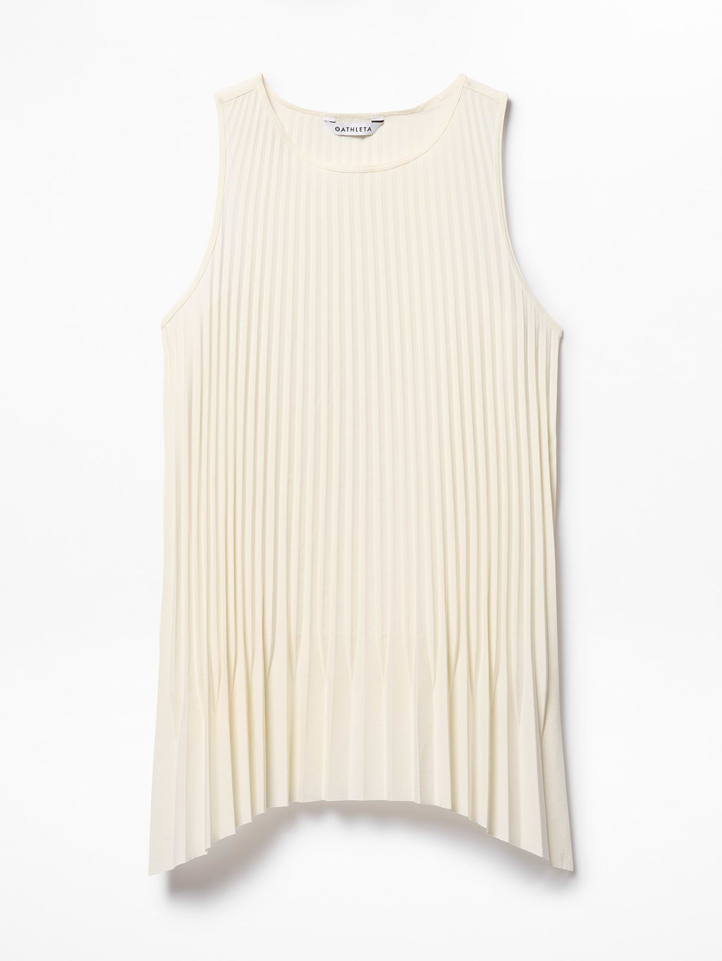 Featherweight Plissé Tank - Pearl