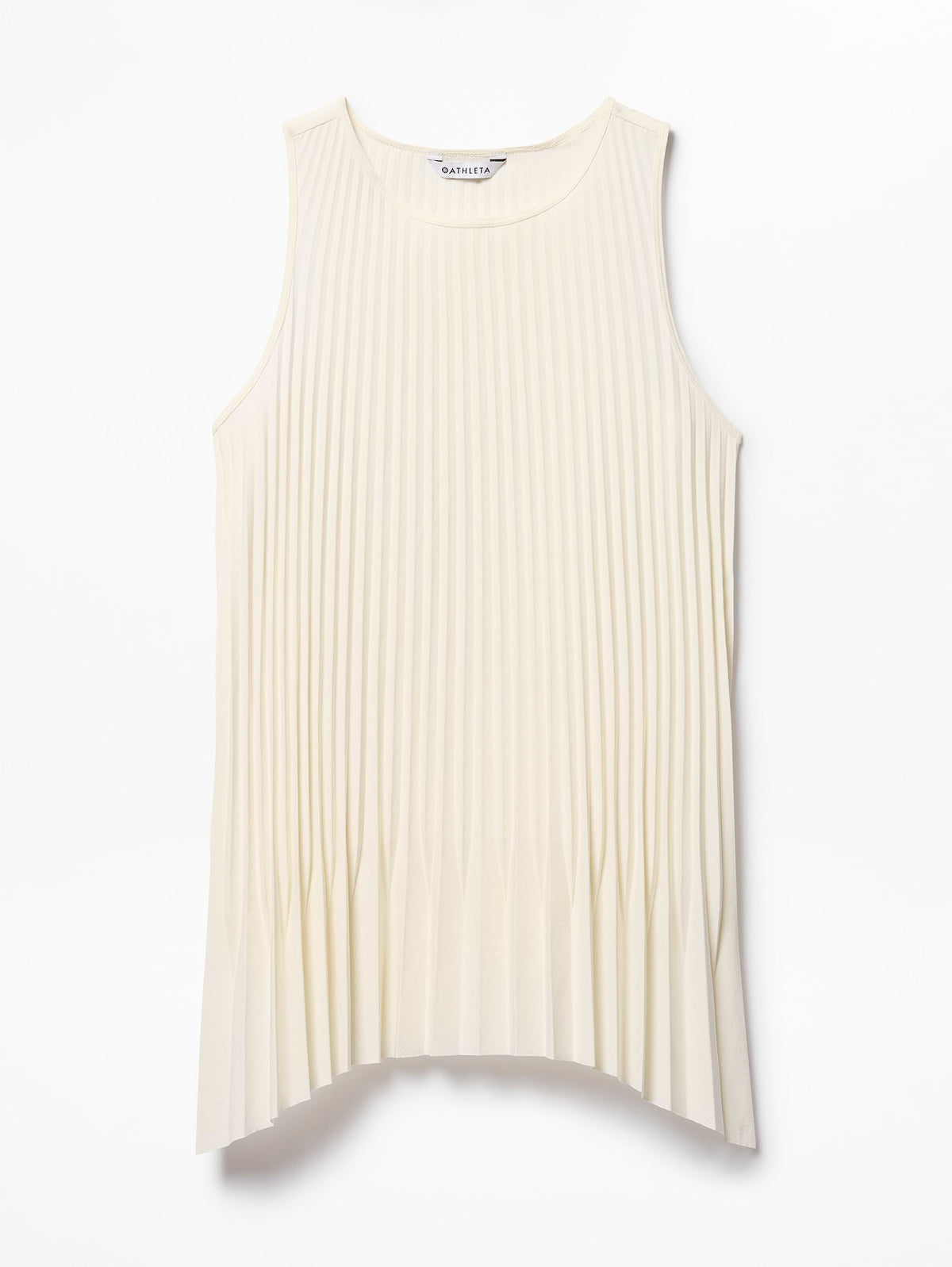 Featherweight Plissé Tank - Pearl