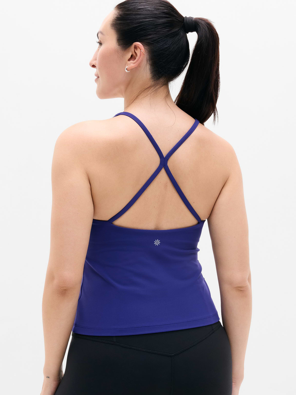 Transcend Crossback Built-In Bra Tank - Mystic