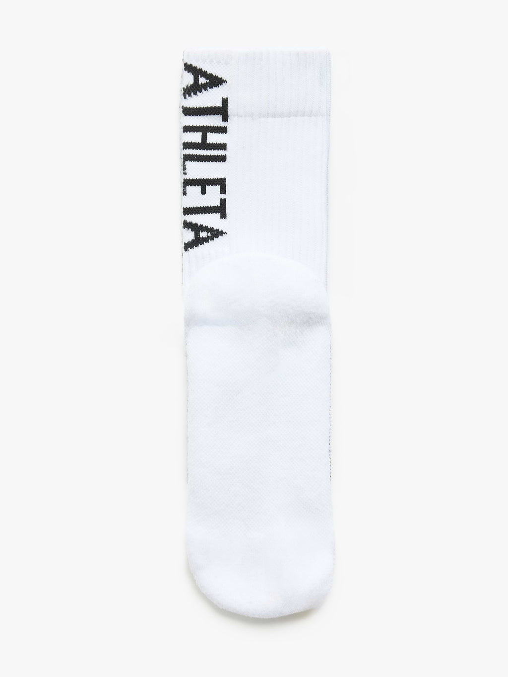Athleta High Performance Crew Sock - Bright White/Black