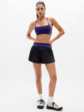 Featherweight Plissé Run Short - Black
