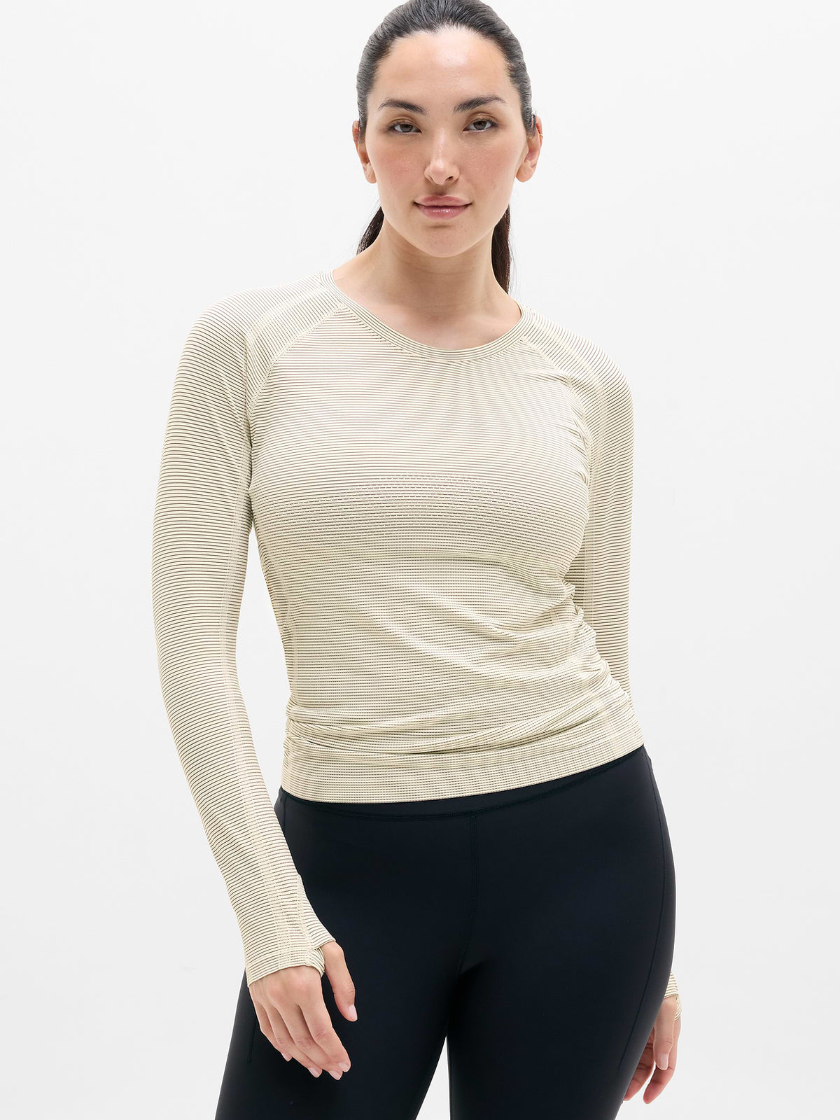 Momentum Flex Top - Pearl Mini Stripe
