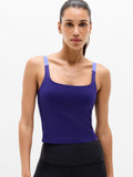 Interval Built-In Bra Tank - Mystic/Morning Glory
