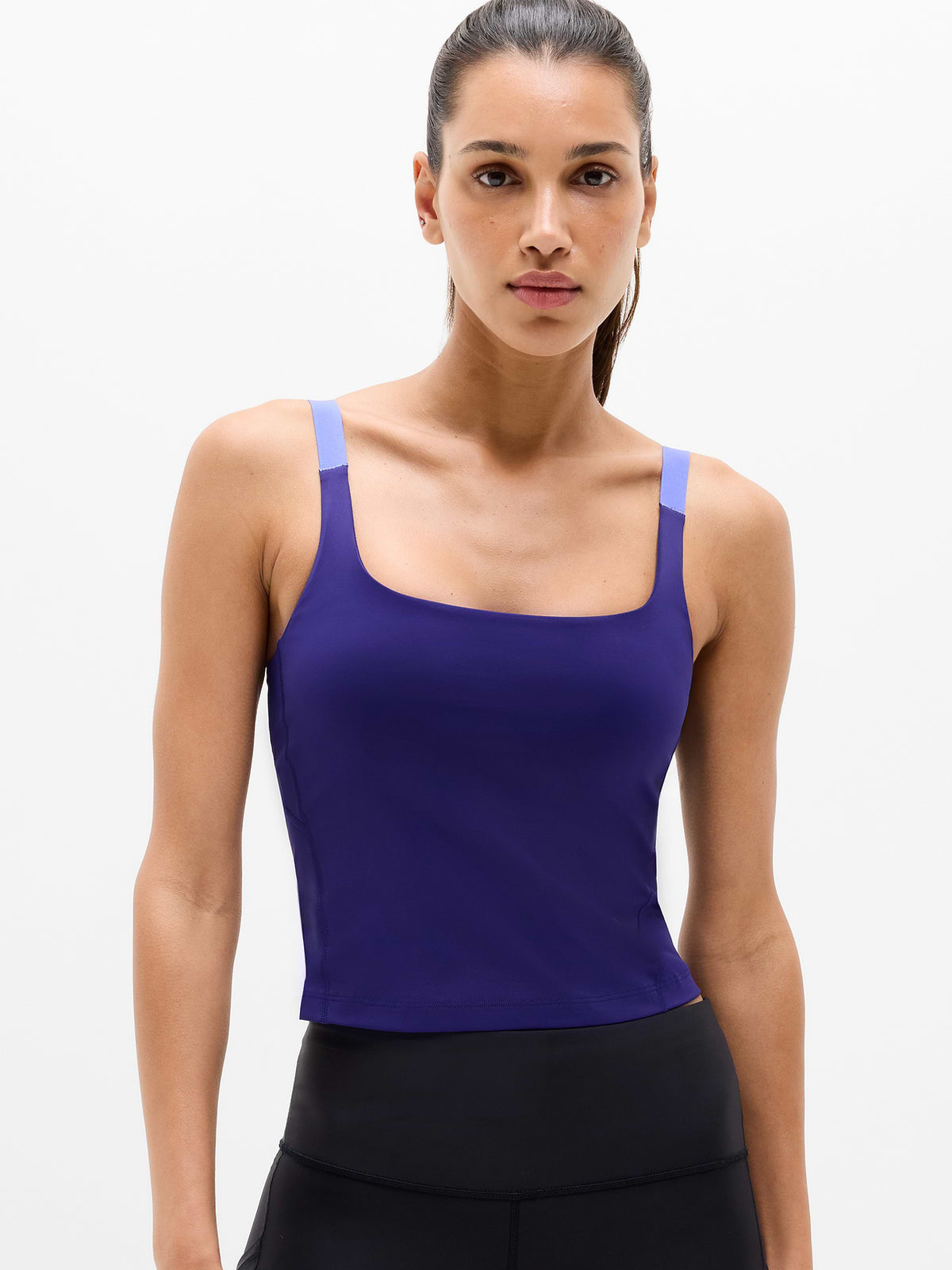 Interval Built-In Bra Tank - Mystic/Morning Glory