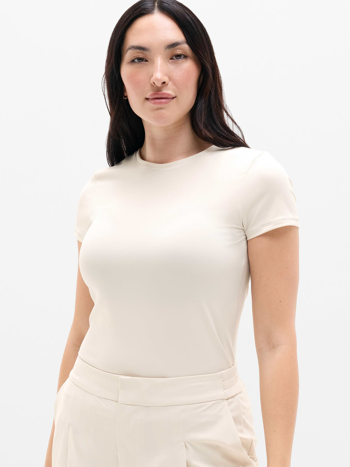 BodyMove Crew Neck Tee - Bone
