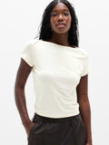 Foundation Cap Sleeve Tee - Pearl