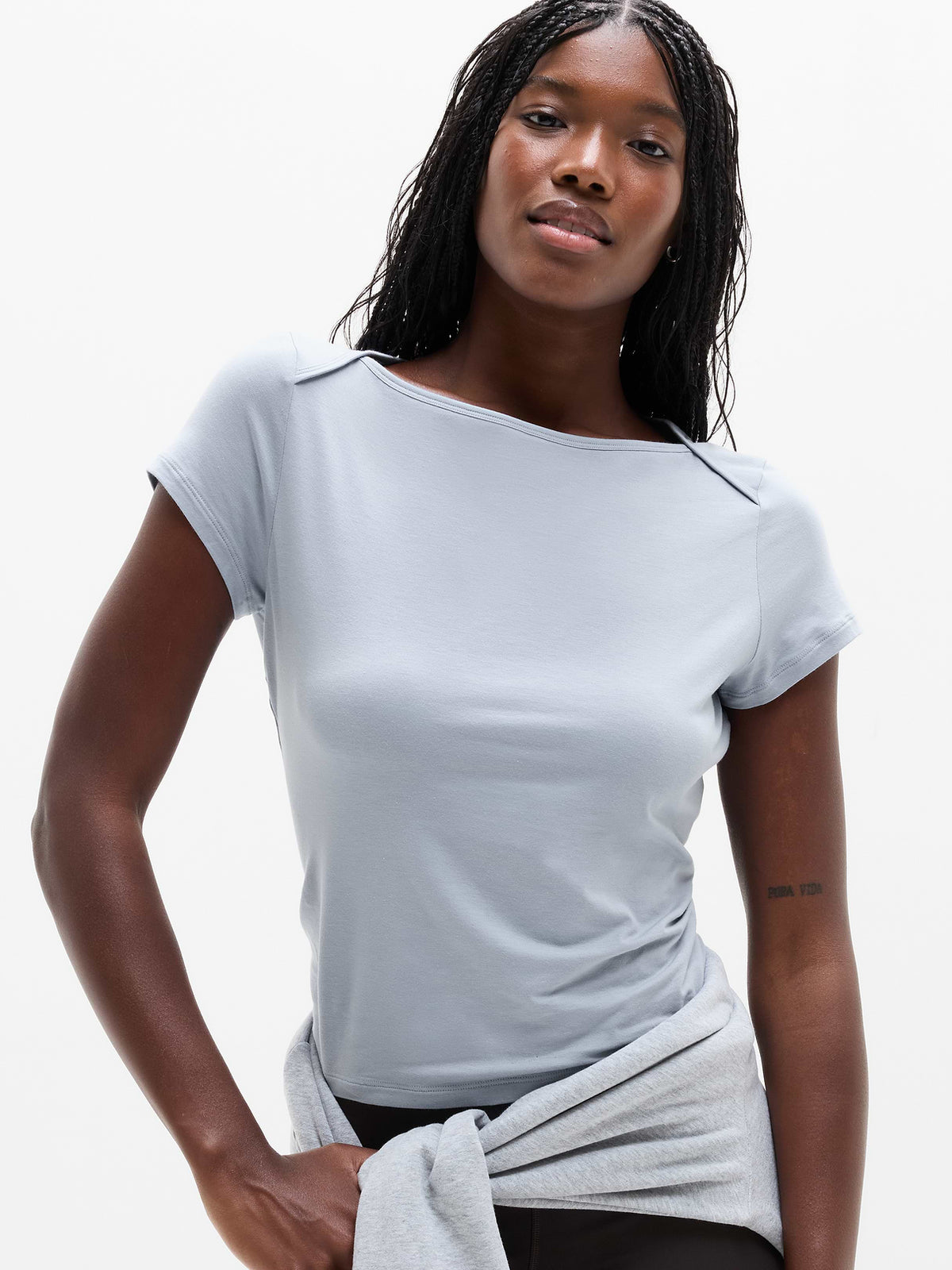 Foundation Cap Sleeve Tee - Blue Star