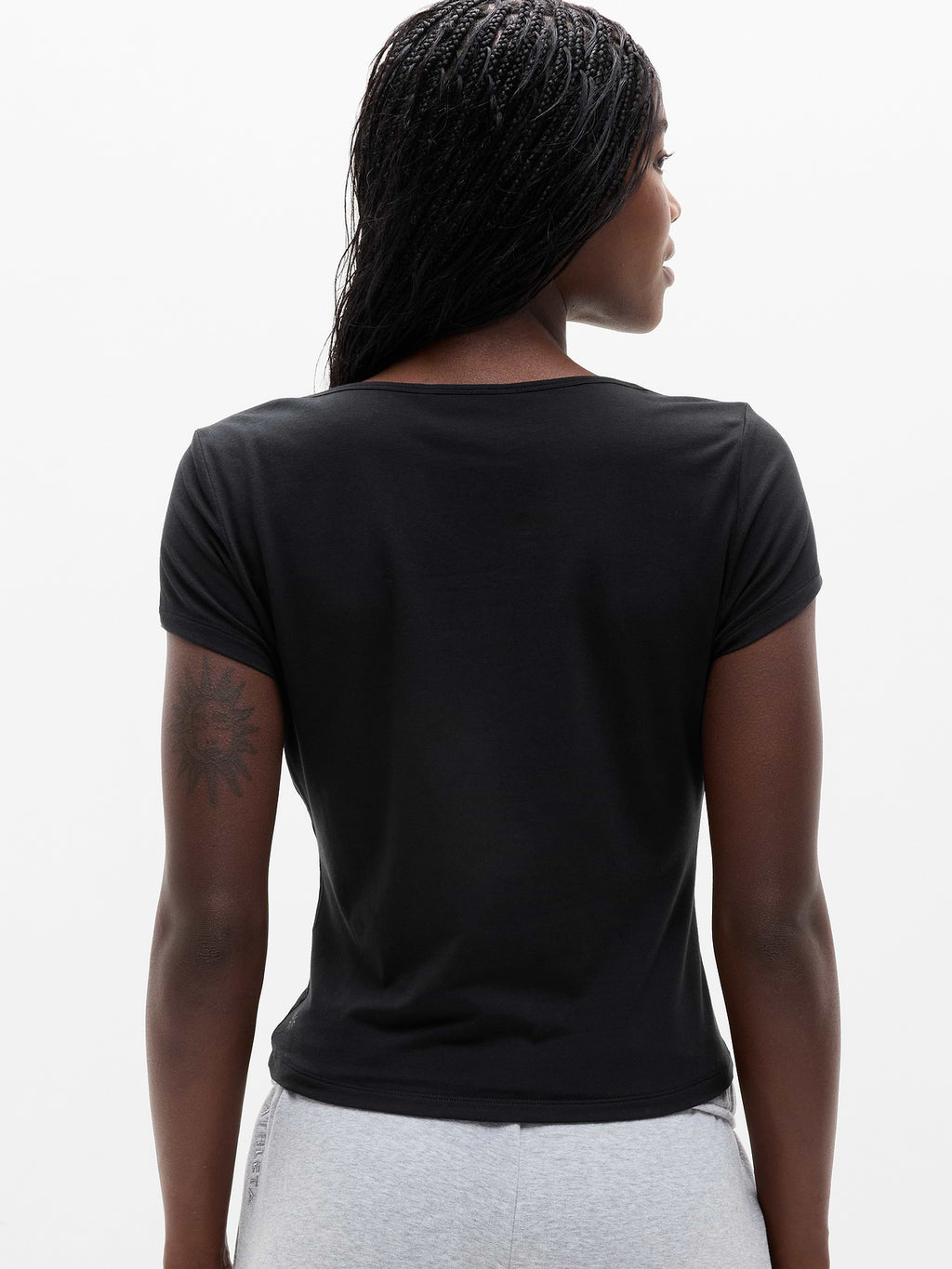 Foundation Cap Sleeve Tee - Black