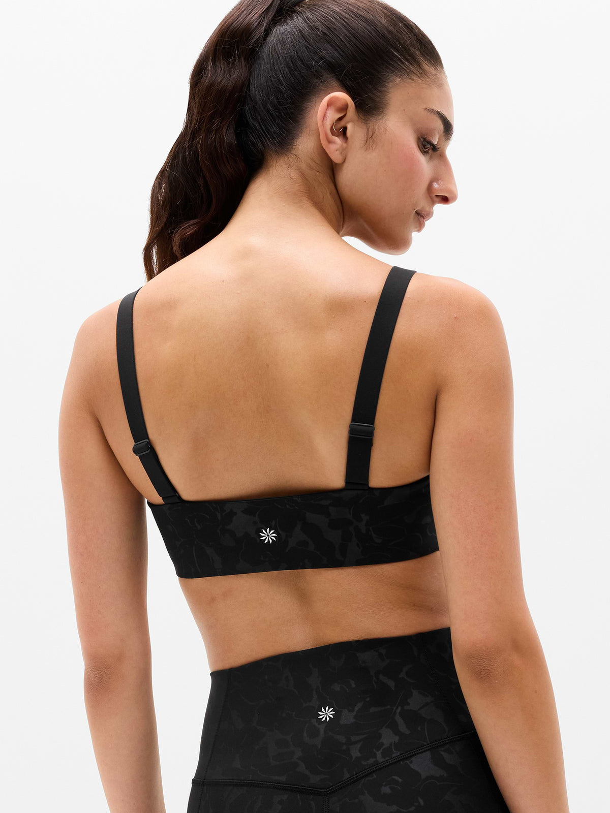 Reform Adjustable Sports Bra A-C - Esme Floral Black