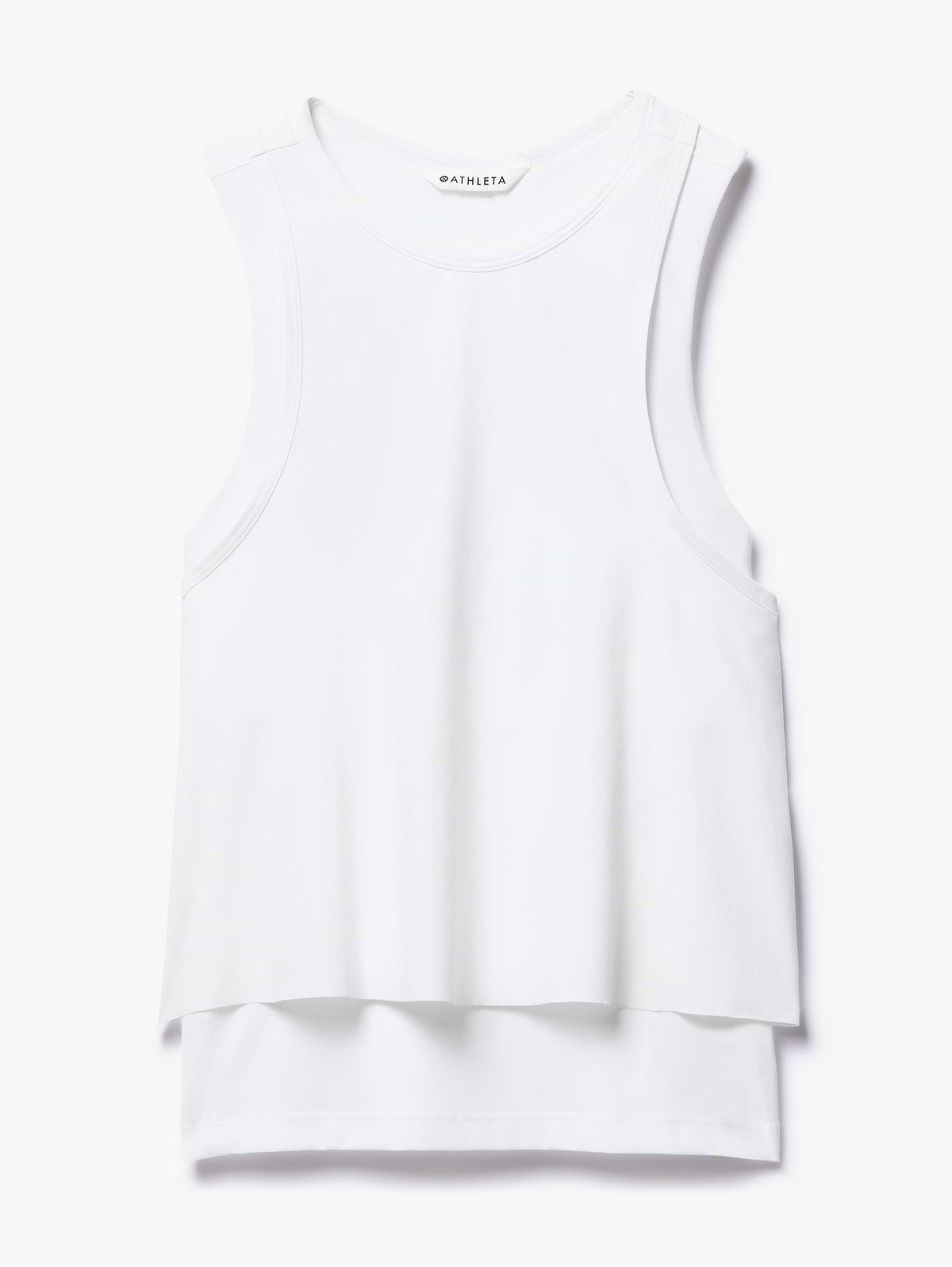 Endurance Built-In Bra Tank - Bright White