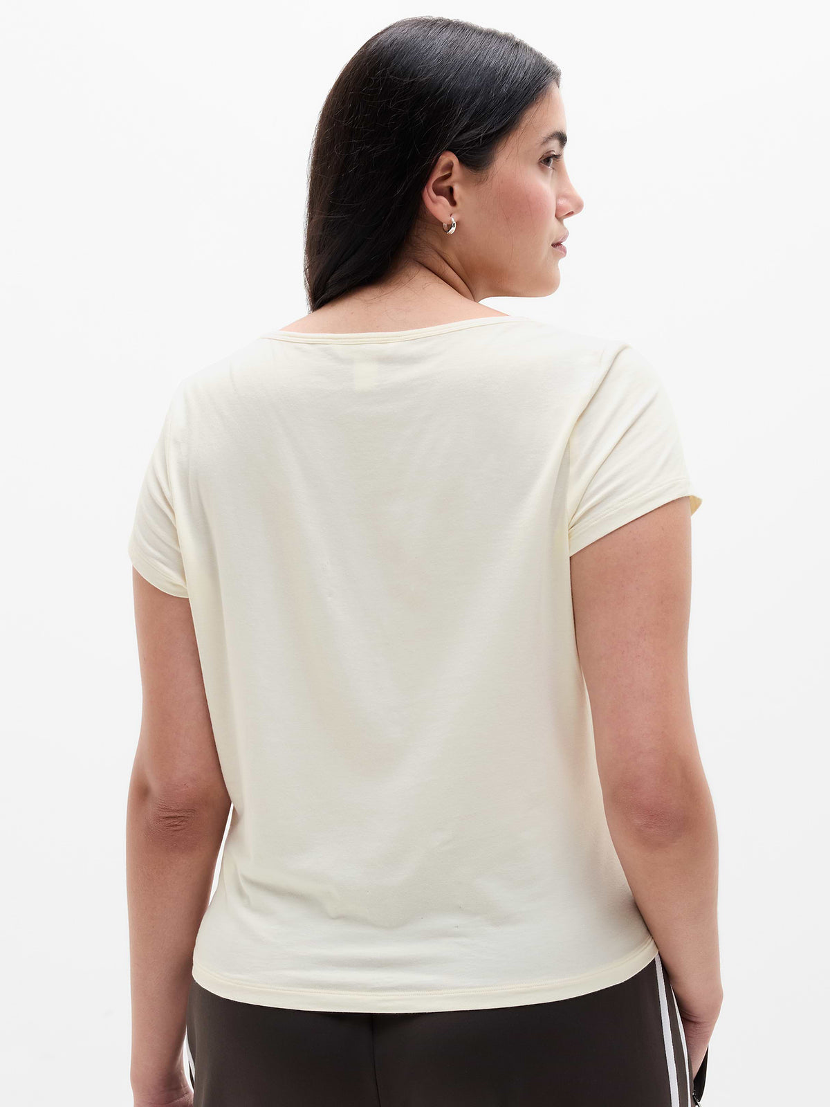 Foundation Cap Sleeve Tee - Pearl