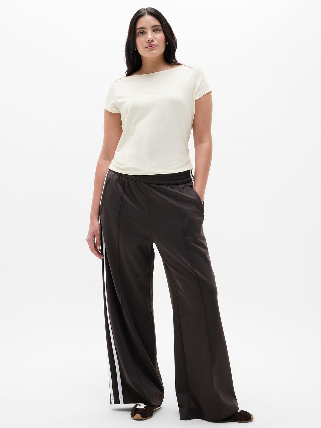 Foundation Cap Sleeve Tee - Pearl