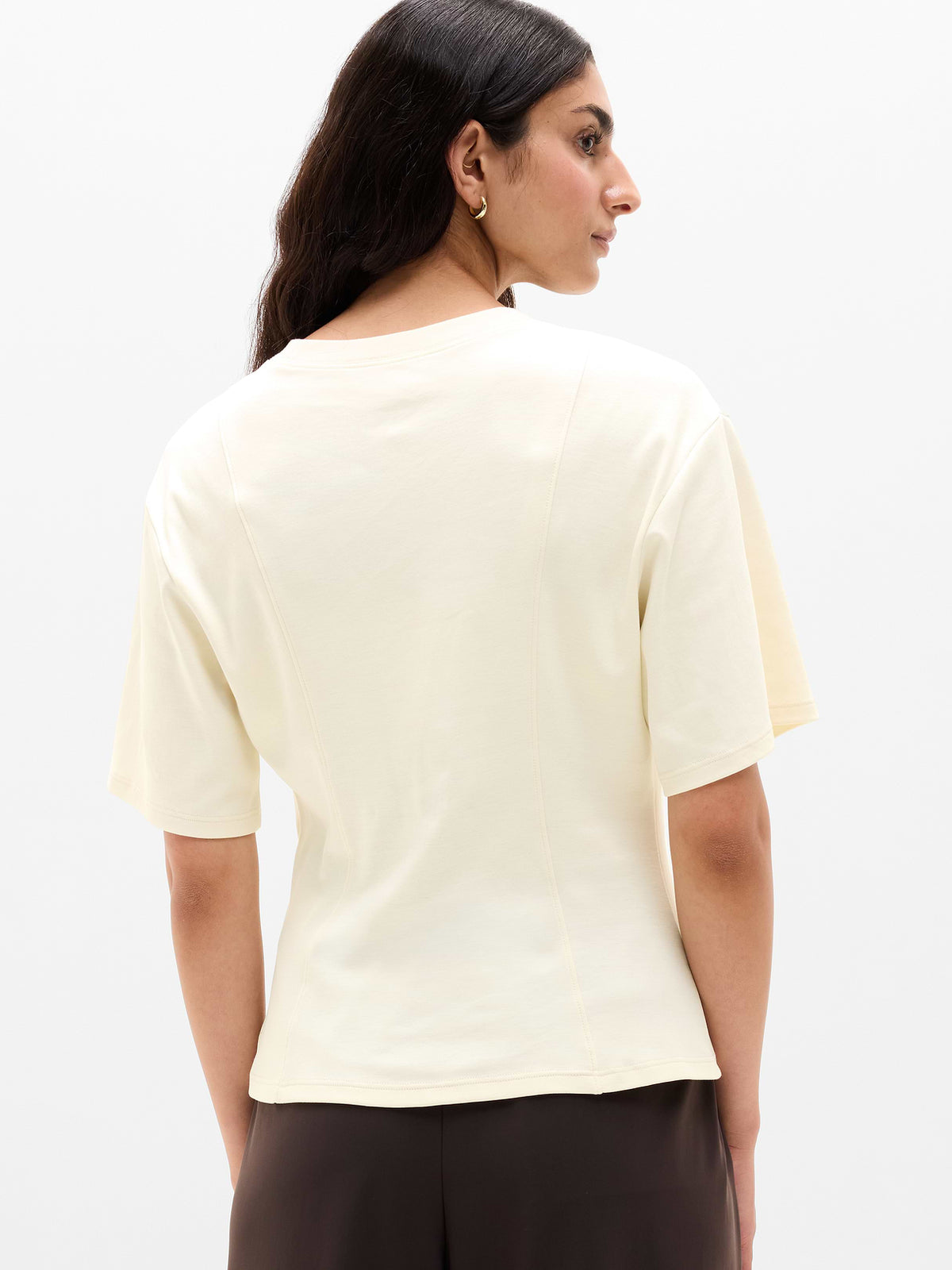Wishful Cotton Tee - Pearl