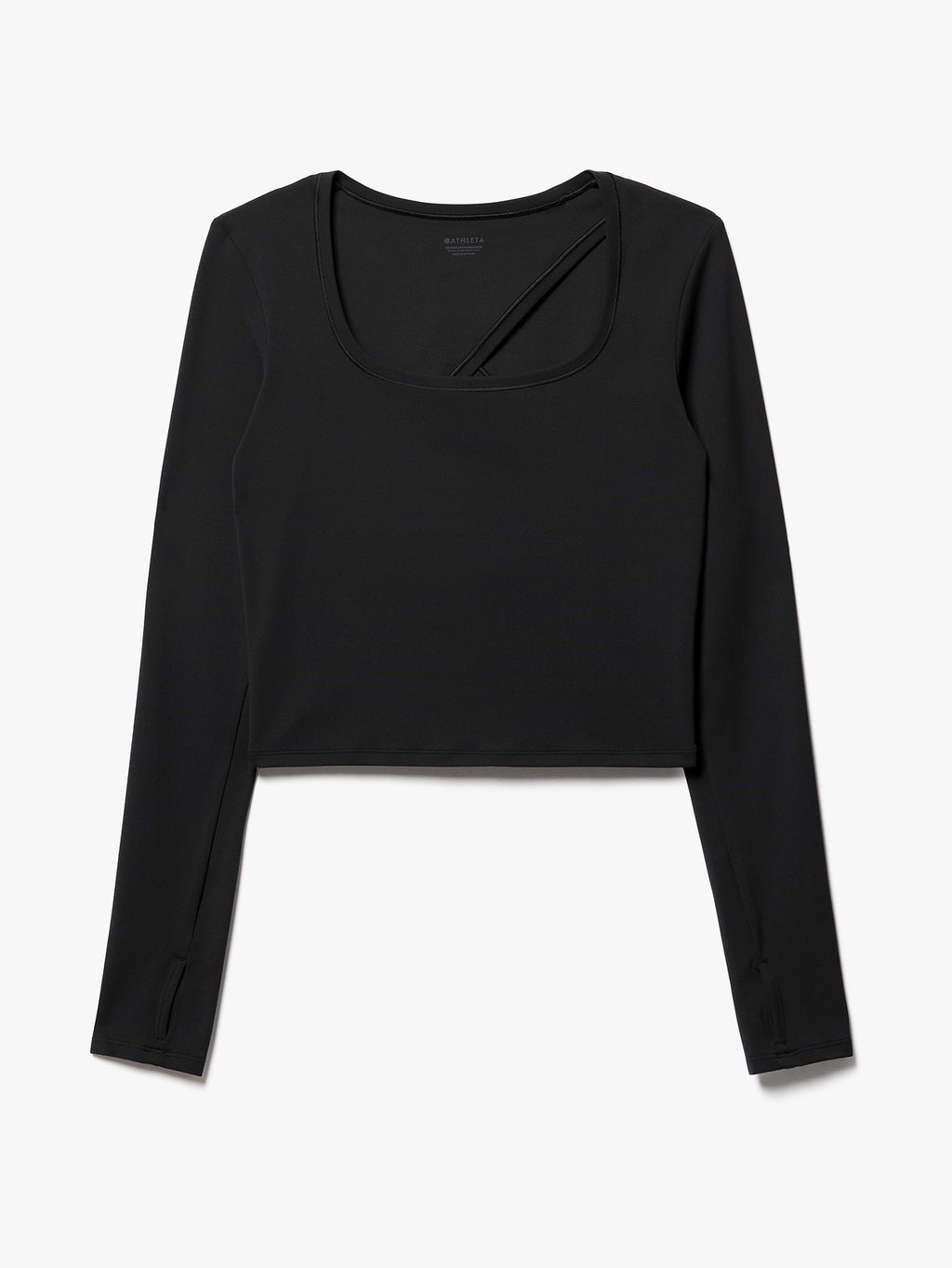Transcend Open Back Top - Black