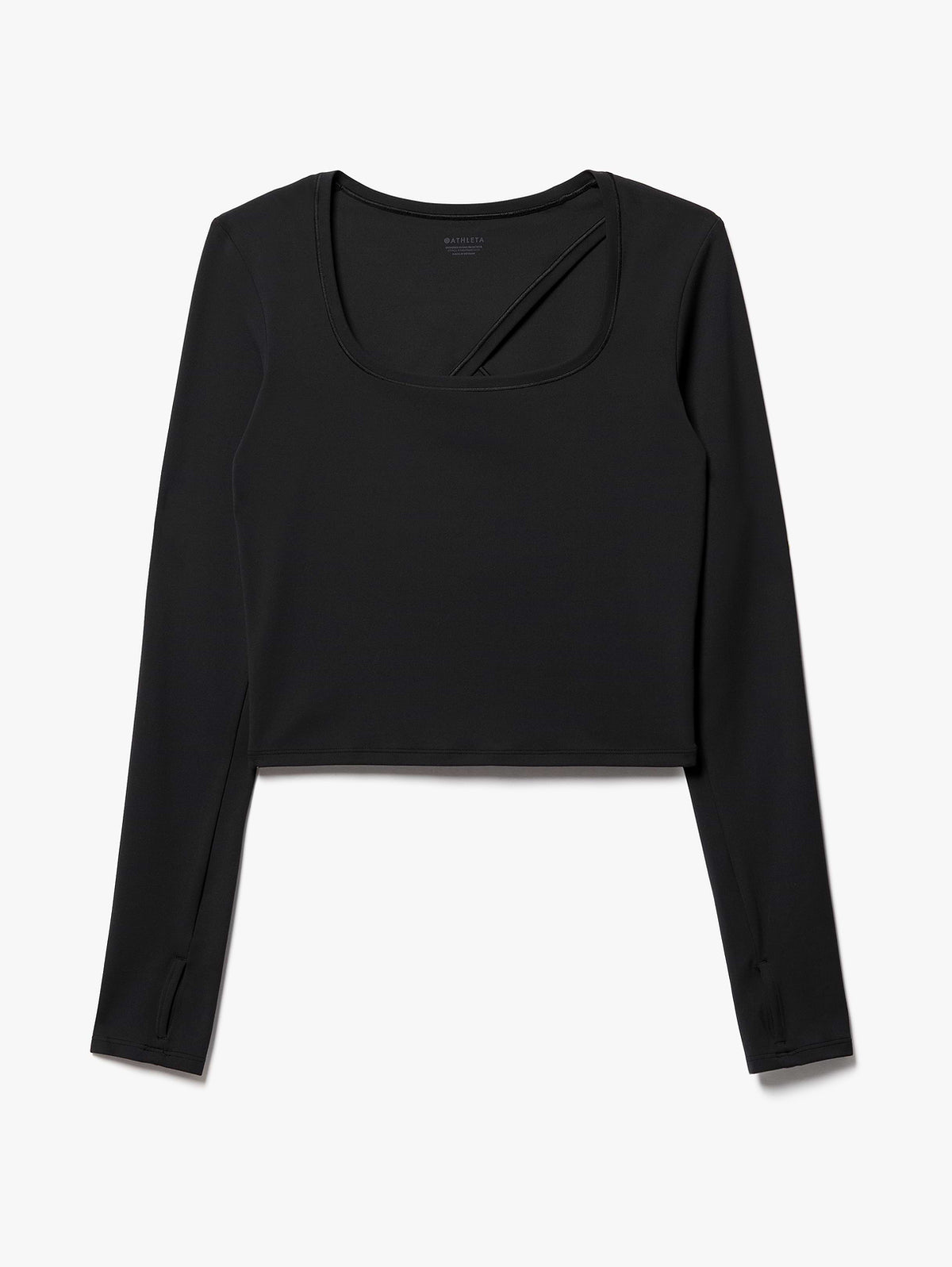 Transcend Open Back Top - Black
