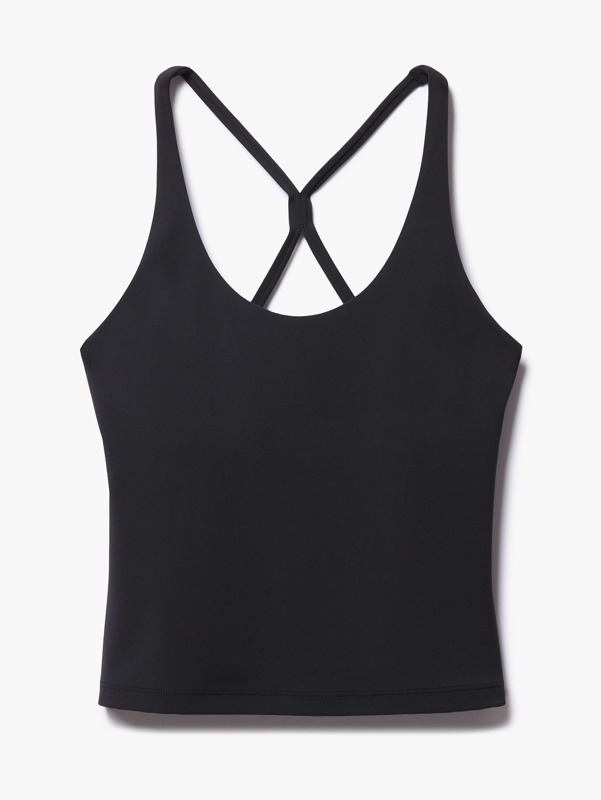 Transcend Crossback Built-In Bra Tank - Black