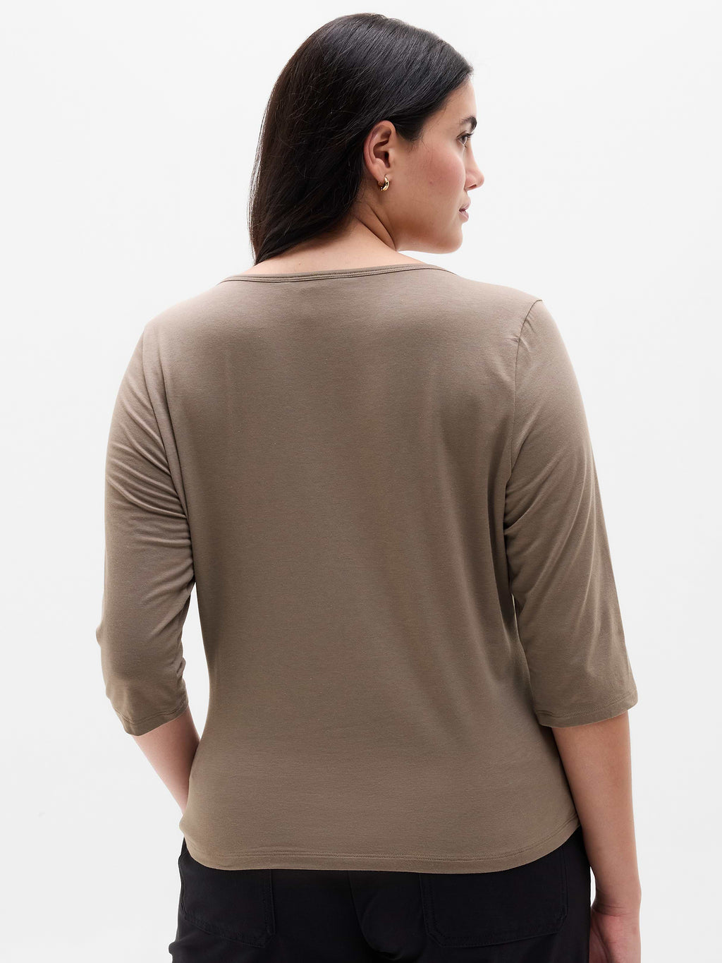 Foundation Midi Sleeve Tee - Umber