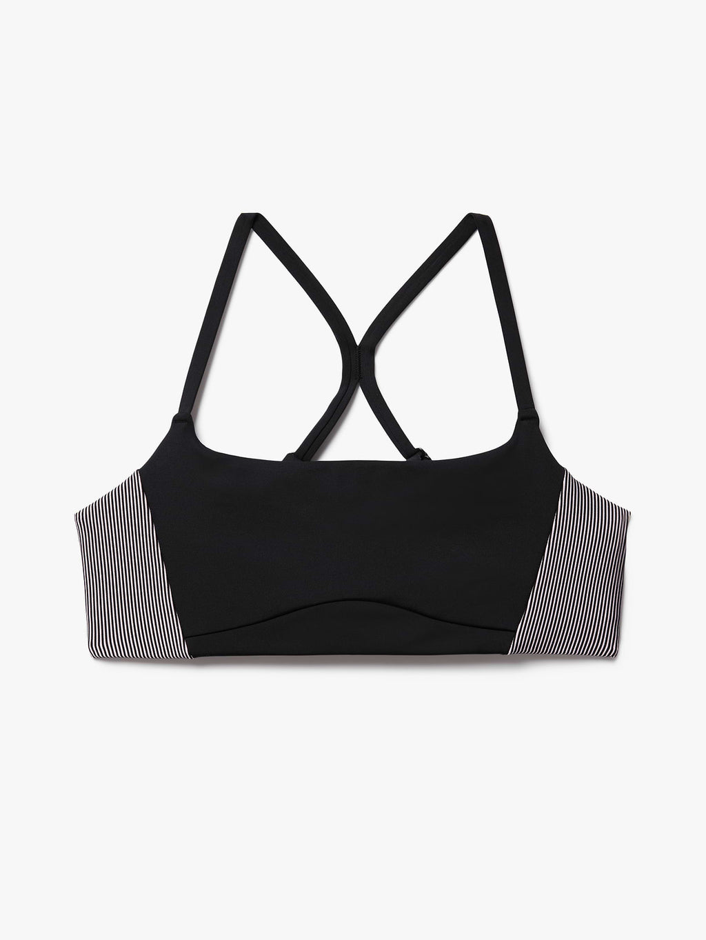 Invigorate Ribbed Sports Bra A-C - Black/Halo Rib