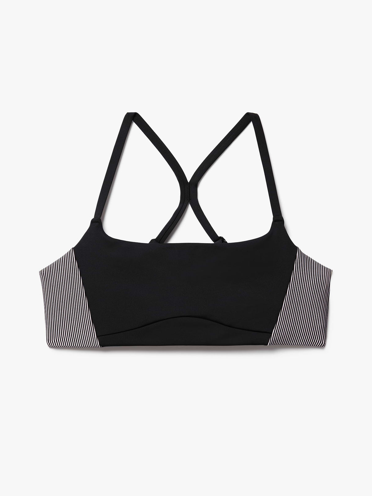 Invigorate Ribbed Sports Bra A-C - Black/Halo Rib