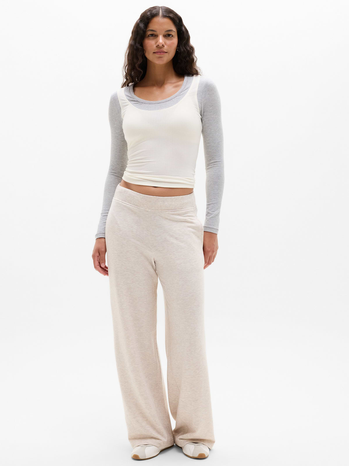 Coaster Luxe Straight Leg Pant - Sandstone Heather