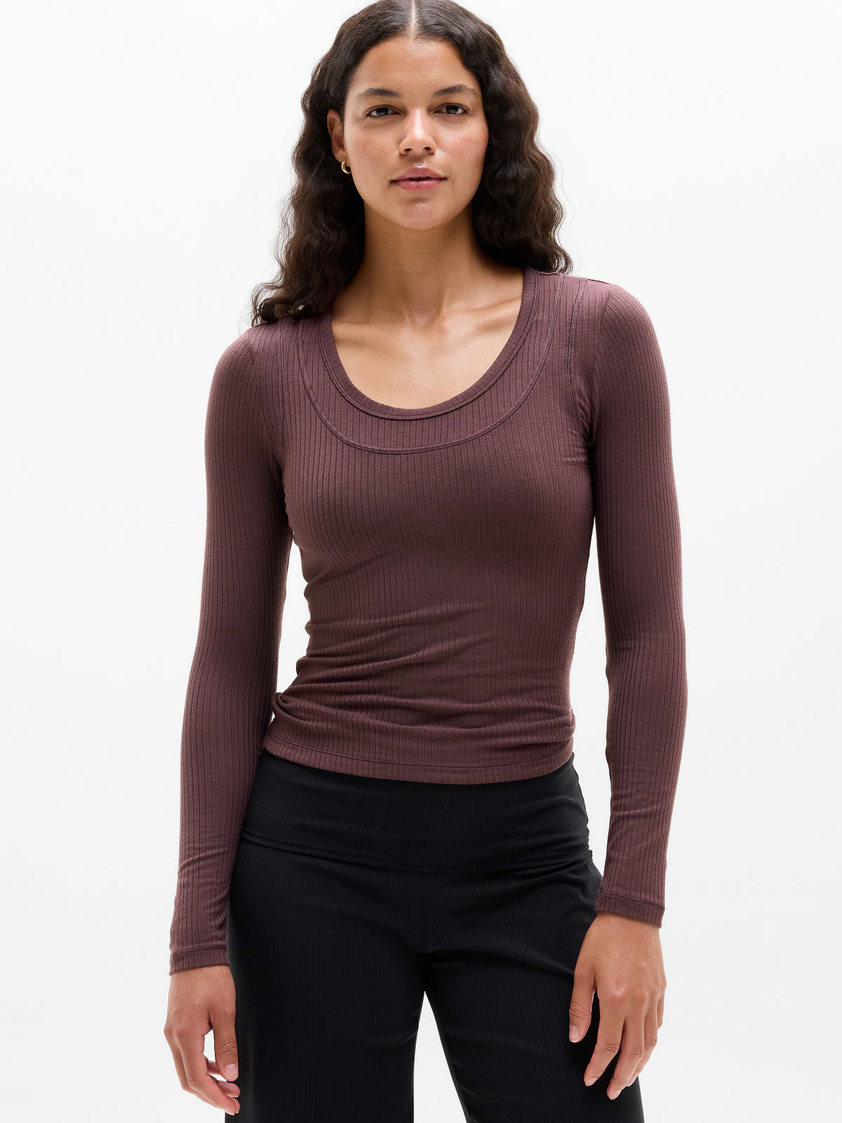 Perfect Rib Layered Top - Nocturnal