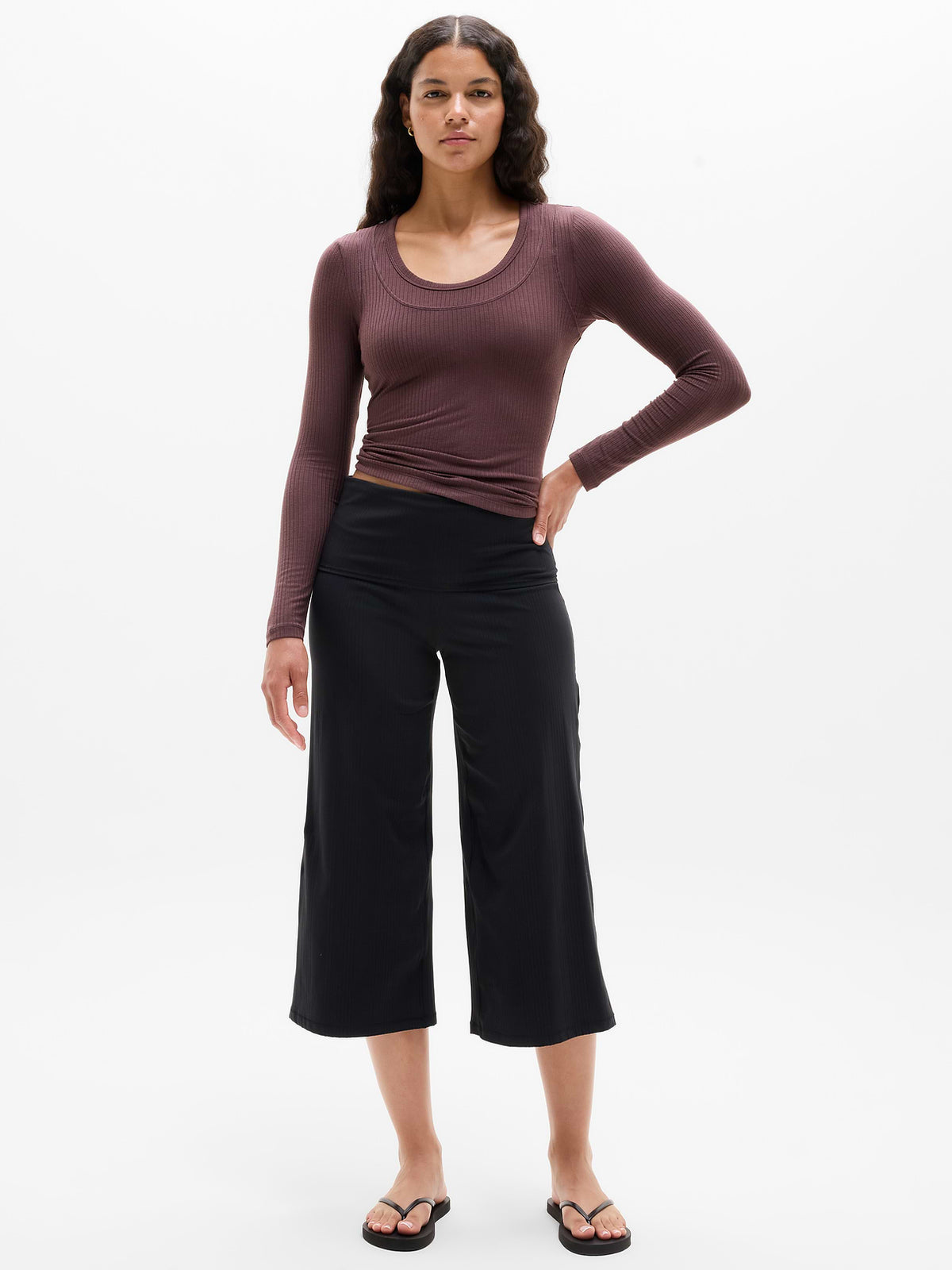 Perfect Rib Layered Top - Nocturnal
