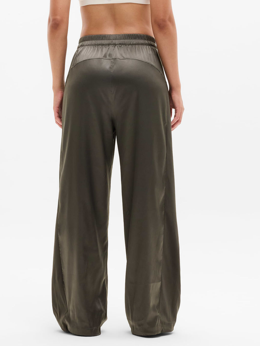 Featherweight Satin Pant - Jungle