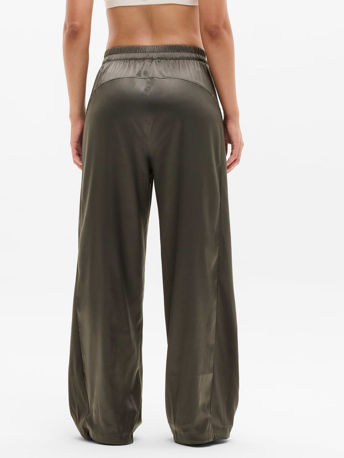 Featherweight Satin Pant - Jungle