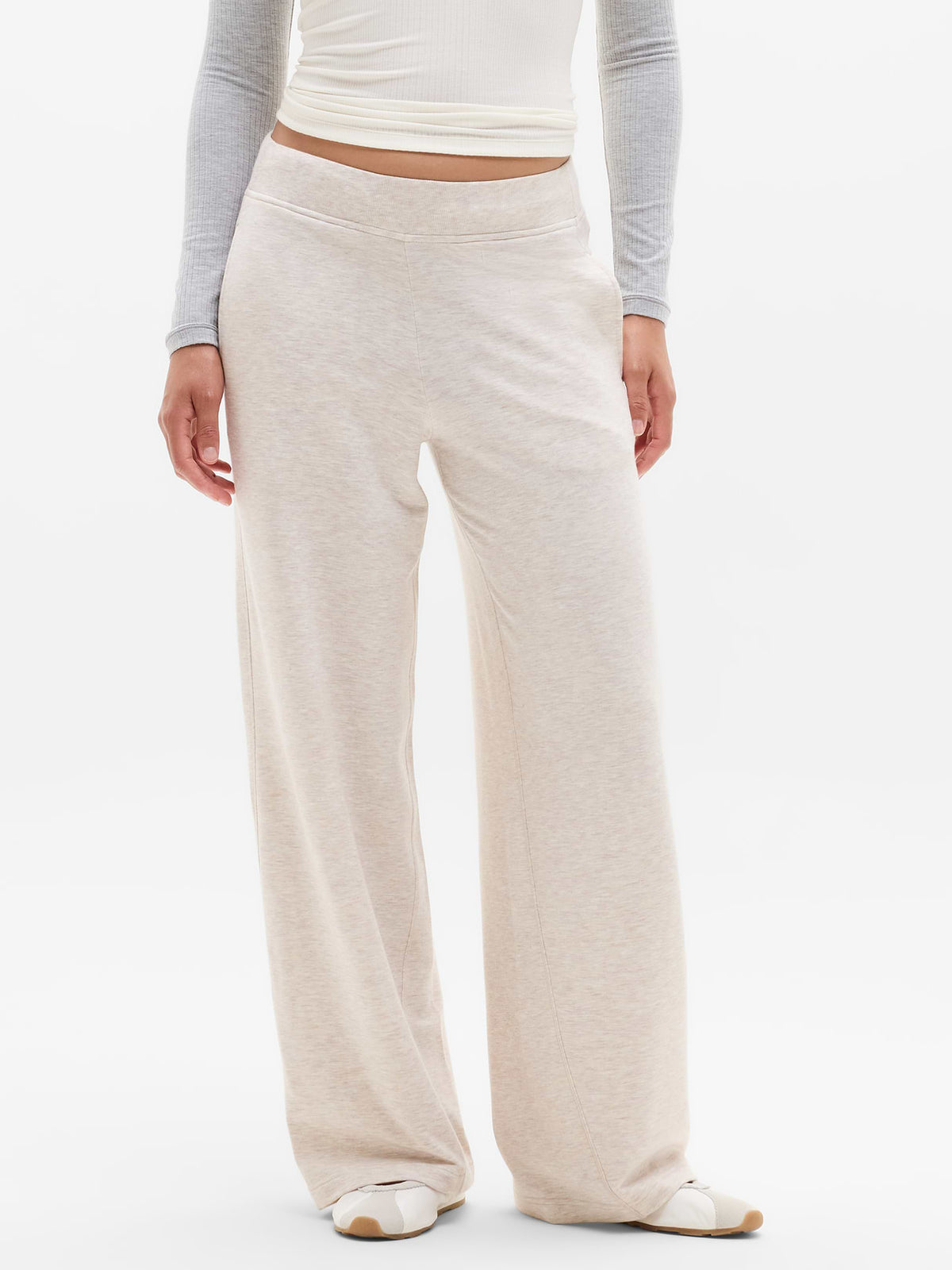Coaster Luxe Straight Leg Pant - Sandstone Heather