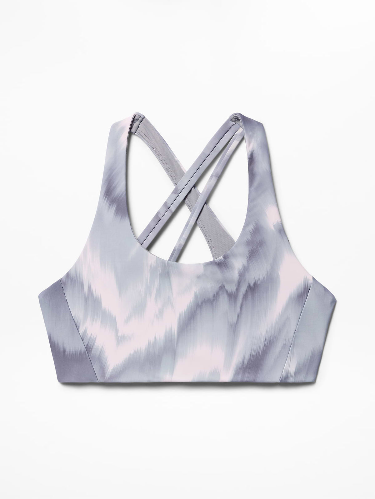 Circuit Train Sports Bra A-C - Motion Abstract Grey