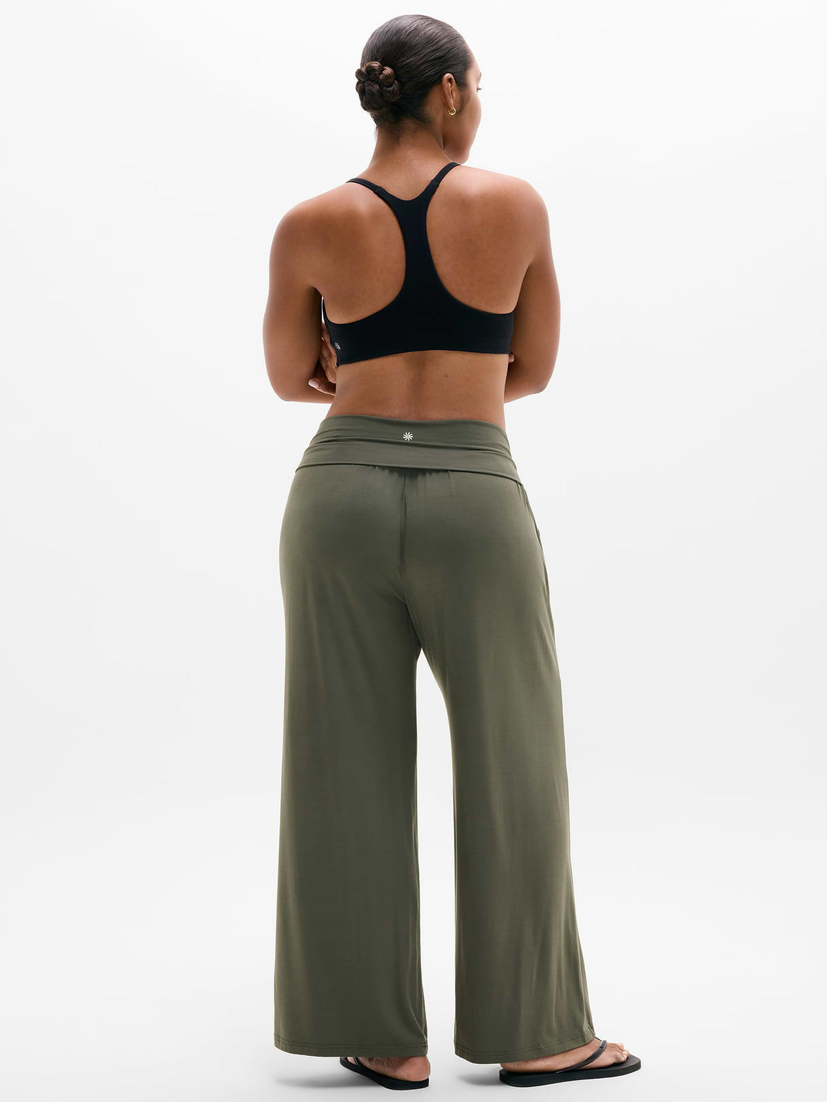 Dream Drape Mid Rise Pant - Jungle