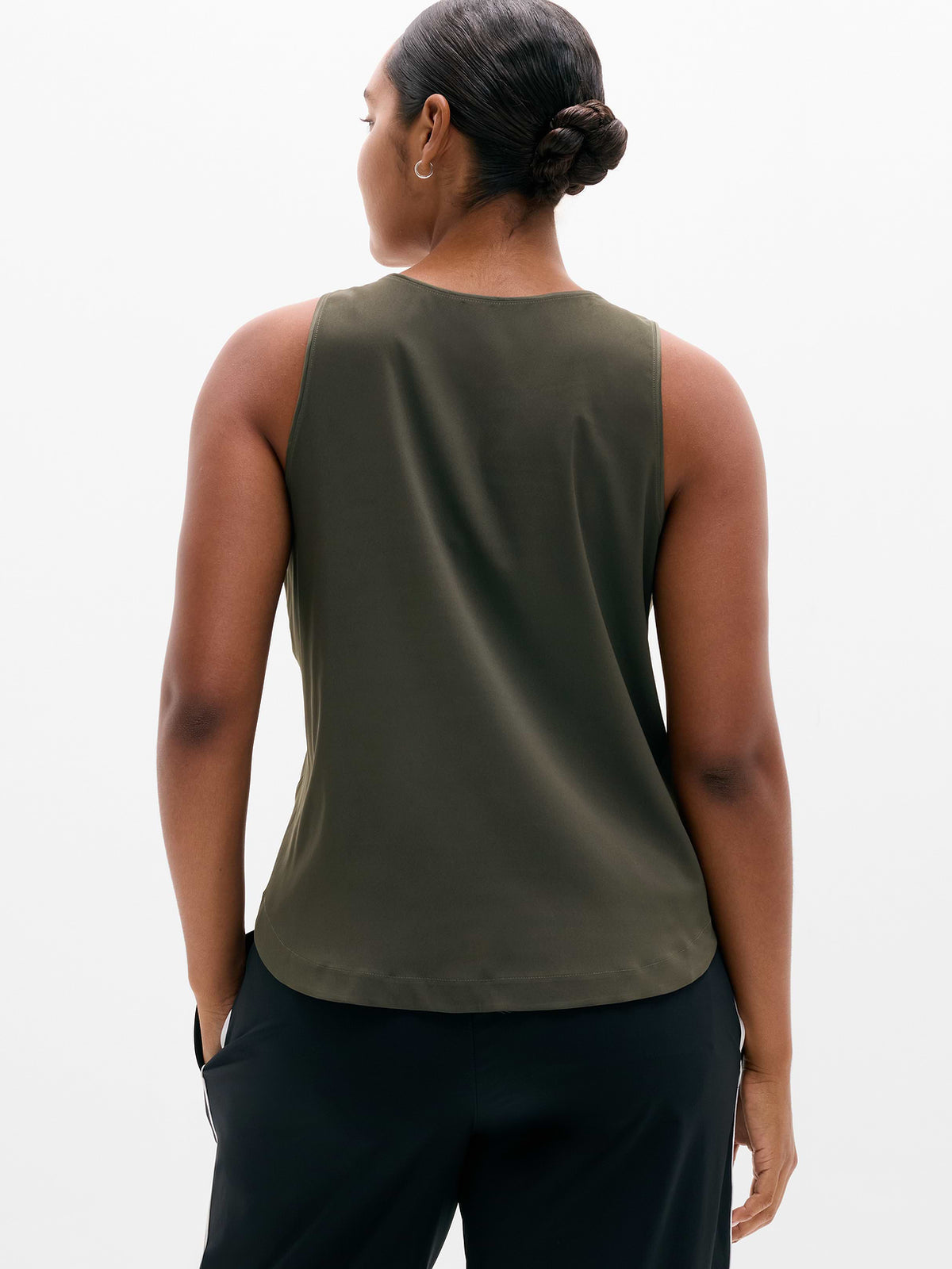 Featherweight Satin Tank - Jungle