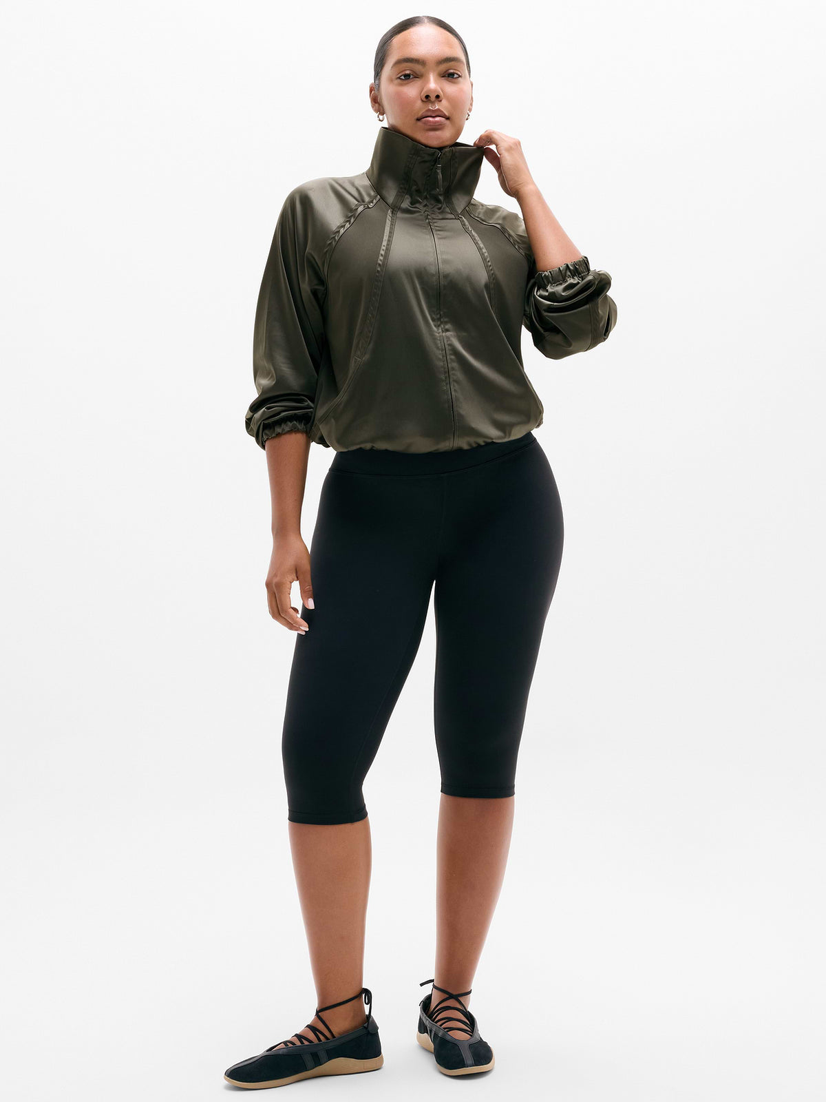 Featherweight Satin Jacket - Jungle