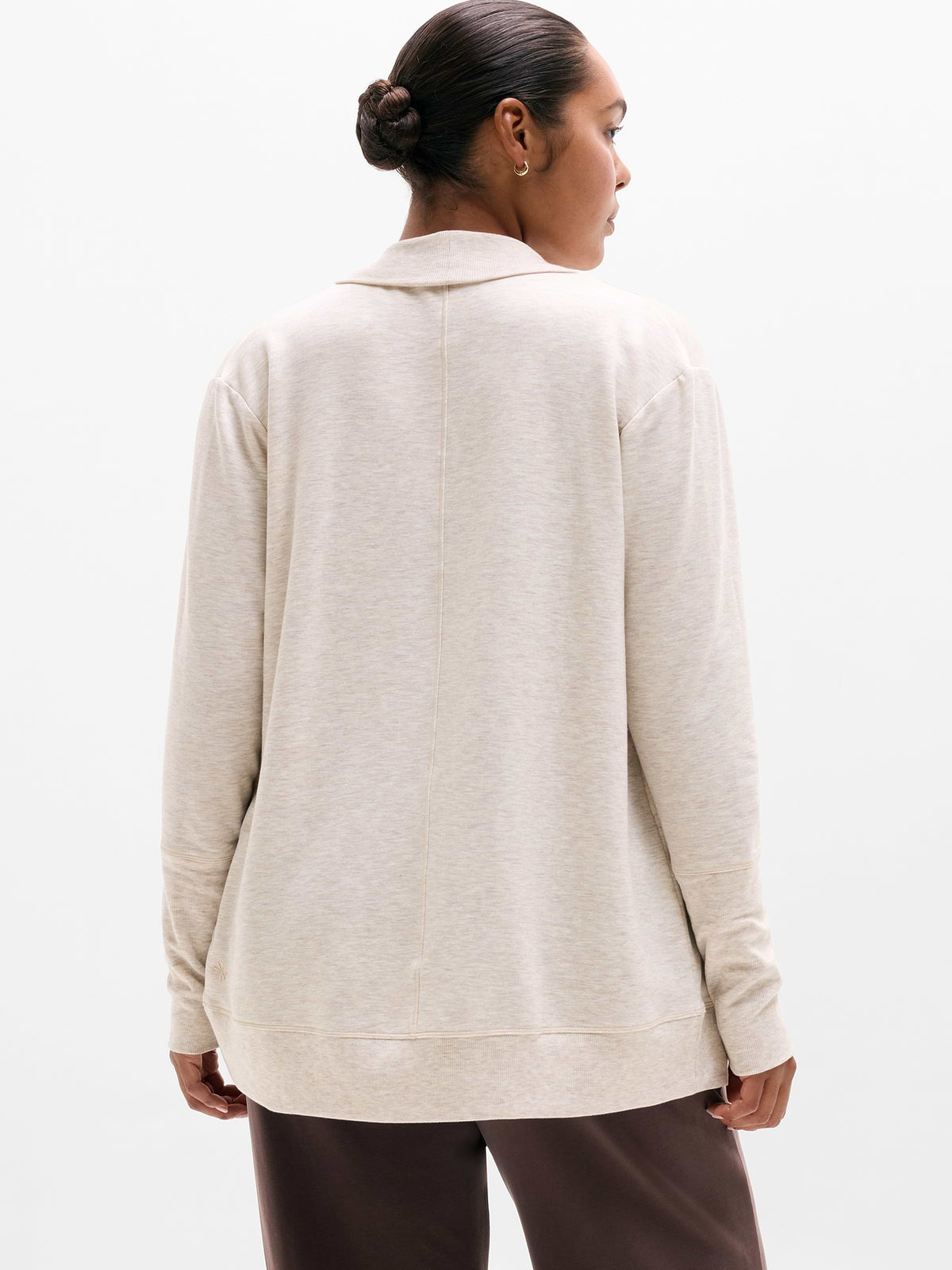Coaster Luxe Open Cardigan - Sandstone Heather