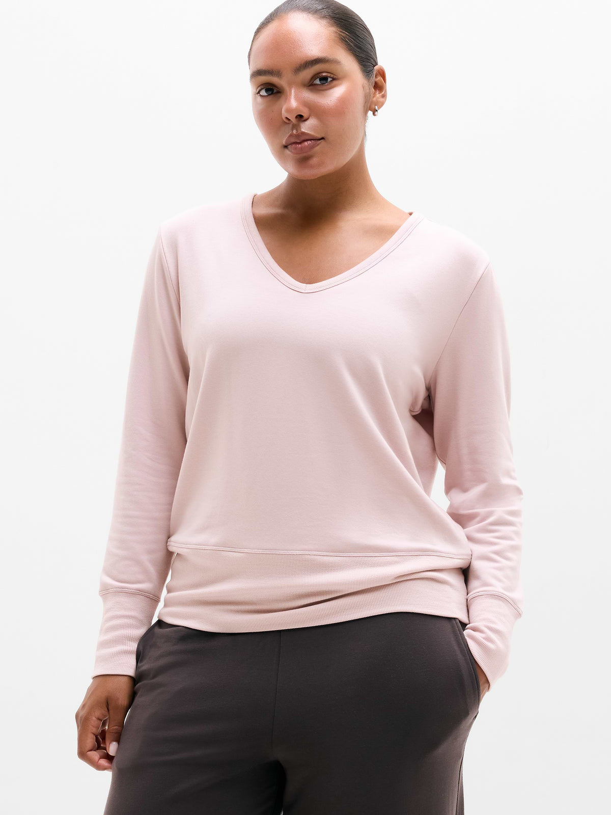 Coaster Luxe V-Neck Sweatshirt - Halo