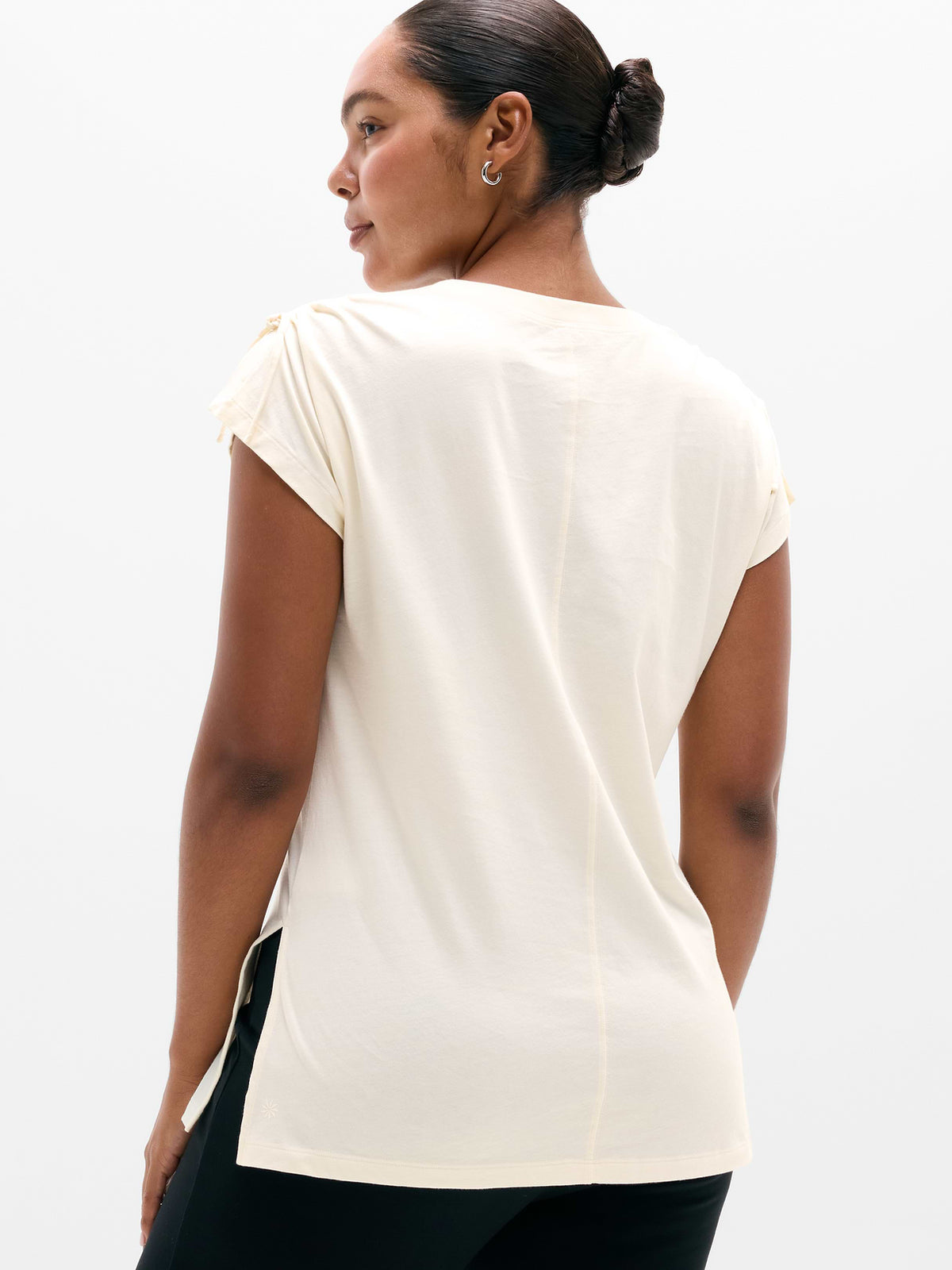 Favorite Cotton Cinched Tee - Pearl
