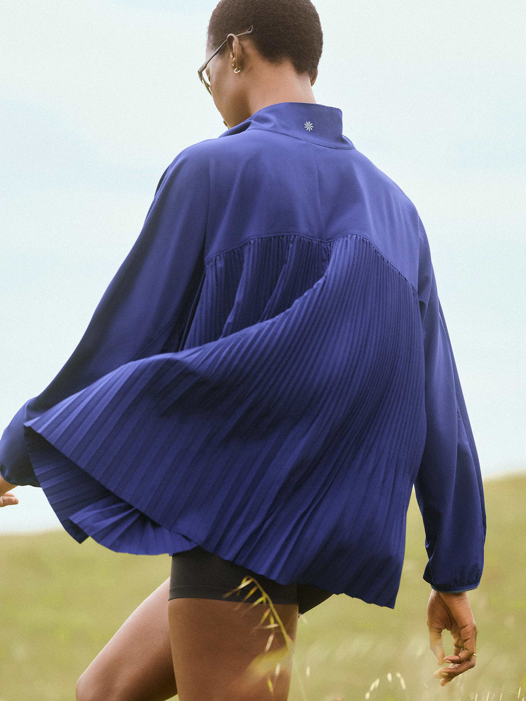 Featherweight Plissé Jacket - Mystic