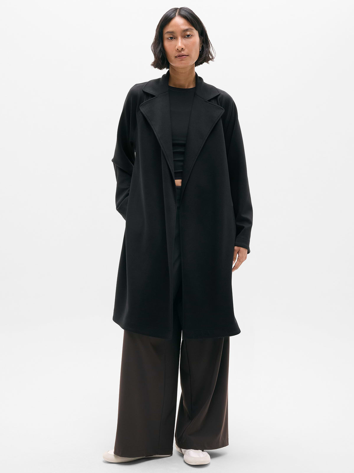 Allure Long Jacket - Black