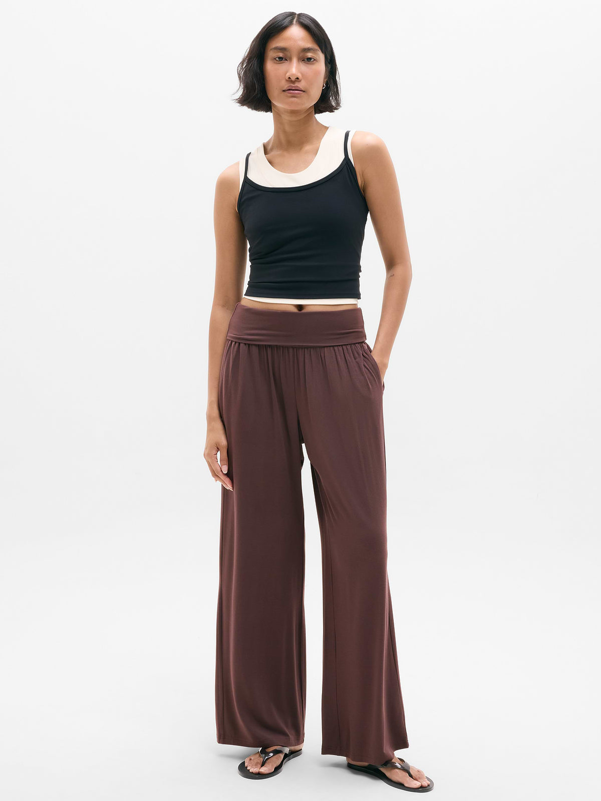 Dream Drape Mid Rise Pant - Nocturnal