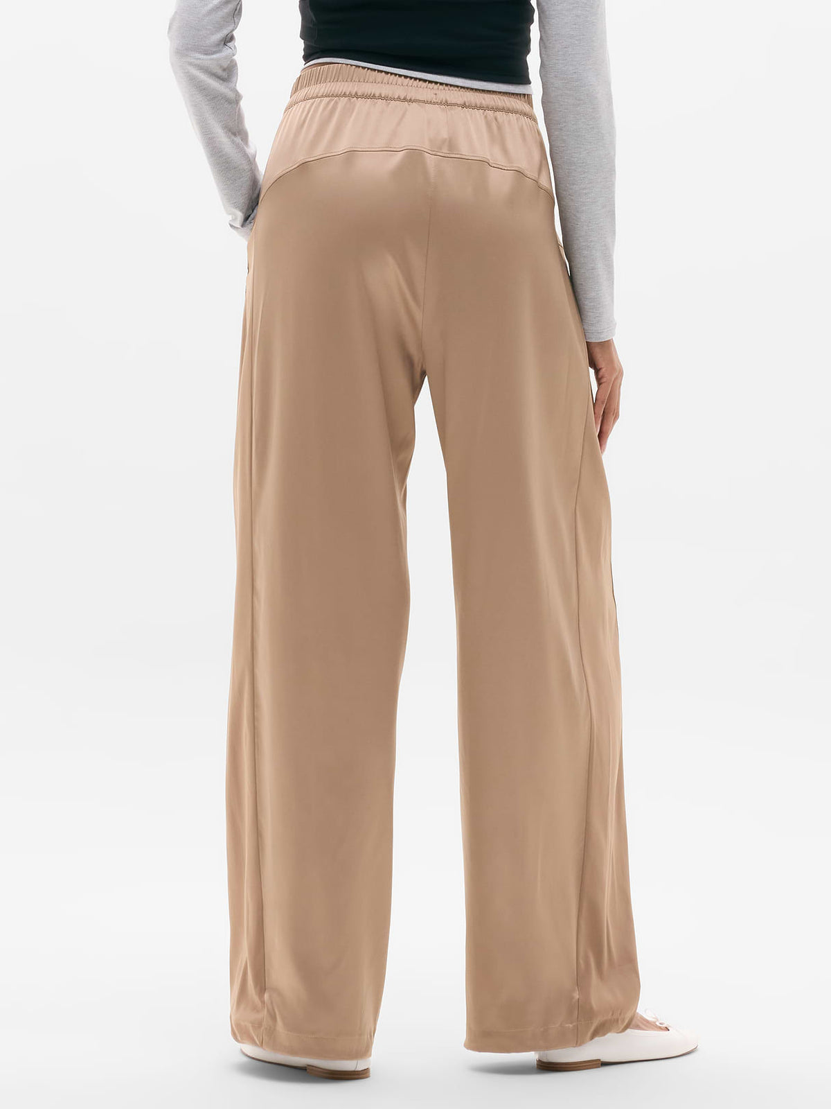 Featherweight Satin Pant - Savanna
