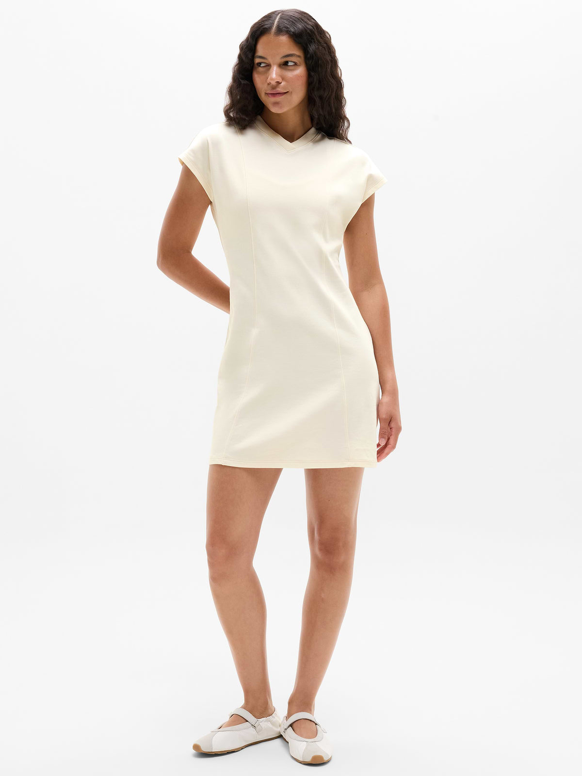 Wishful Cotton Dress - Pearl