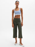 Eternity Rib Crop Wide Leg - Jungle