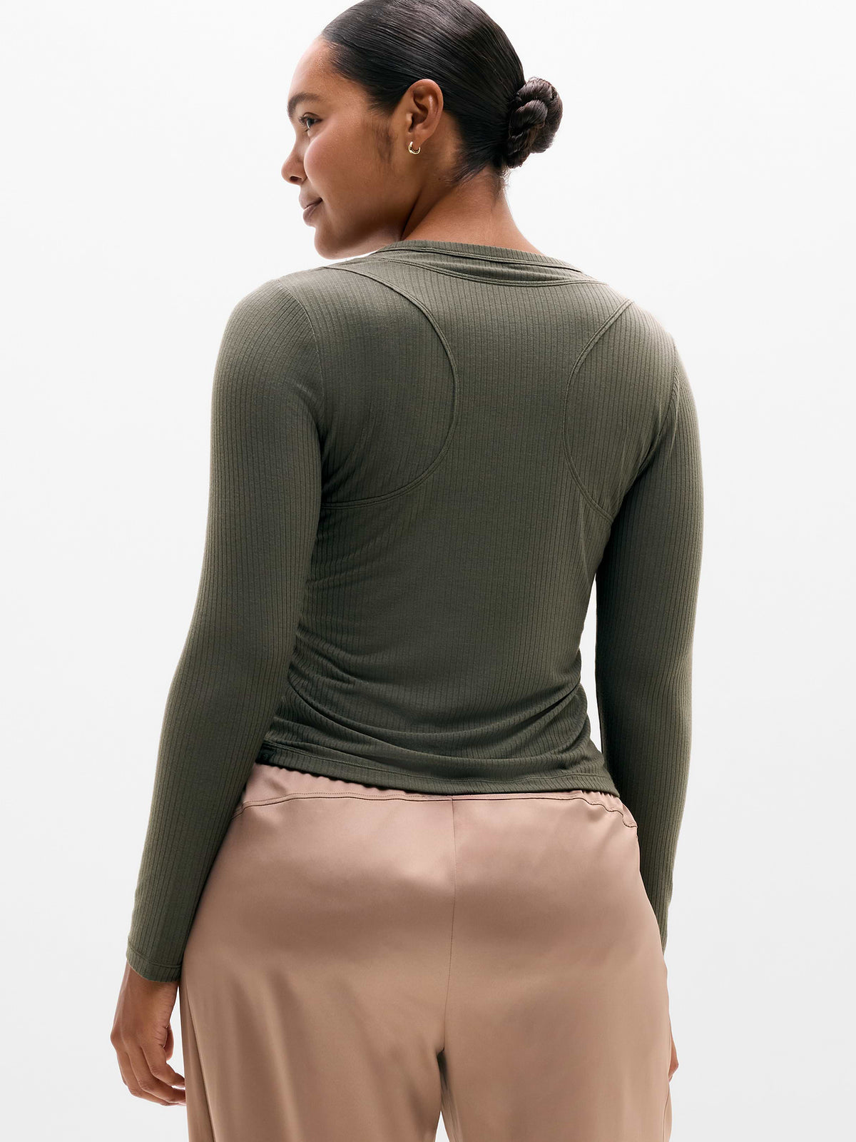 Perfect Rib Layered Top - Jungle