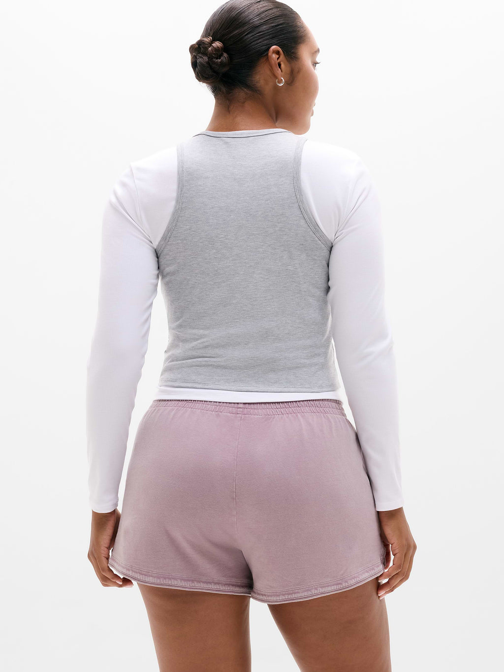 Airy Cotton Terry Shortie - Blush