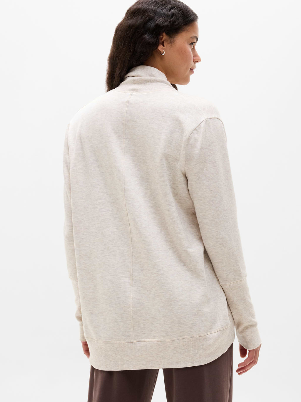 Coaster Luxe Open Cardigan - Sandstone Heather