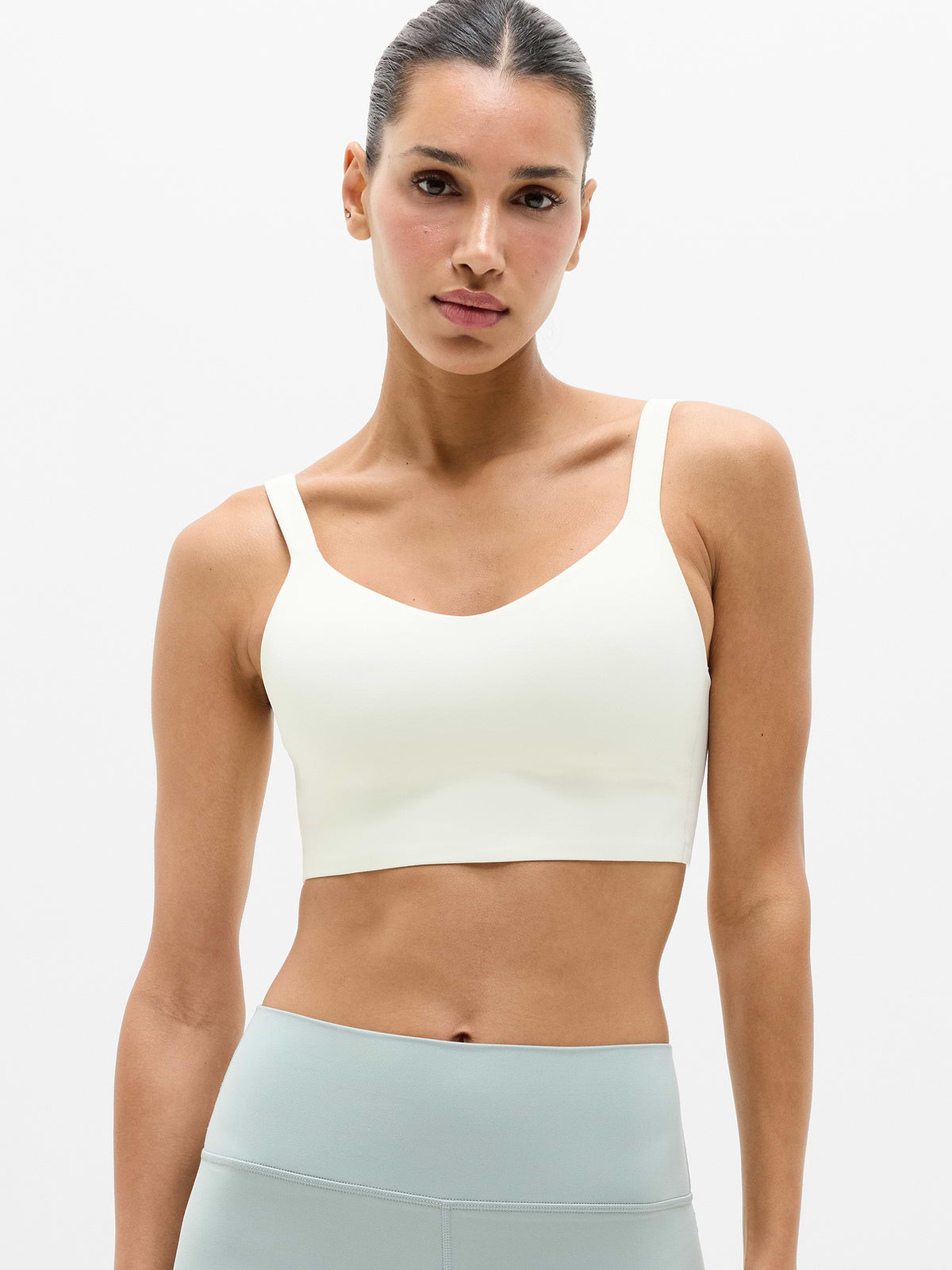 Perfect Form Strappy Longline Bra A-C - Pearl
