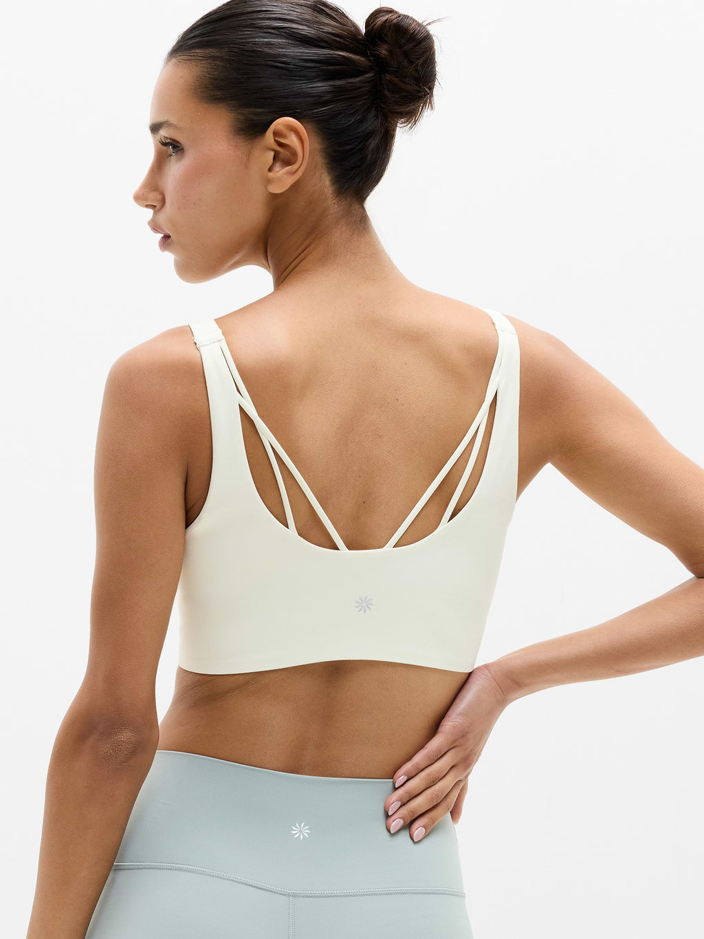 Perfect Form Strappy Longline Bra A-C - Pearl