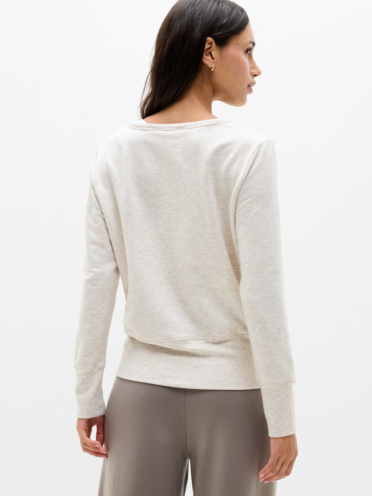 Coaster Luxe V-Neck Sweatshirt - Sandstone Heather