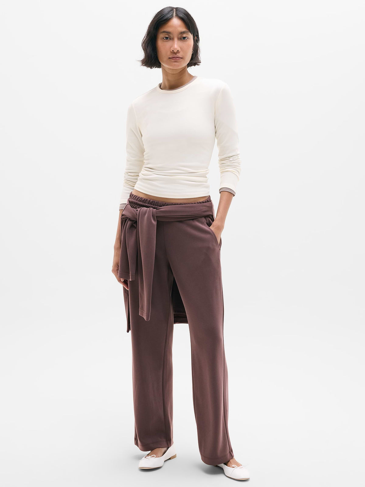 Seasoft Mid Rise Straight Pant - Nocturnal
