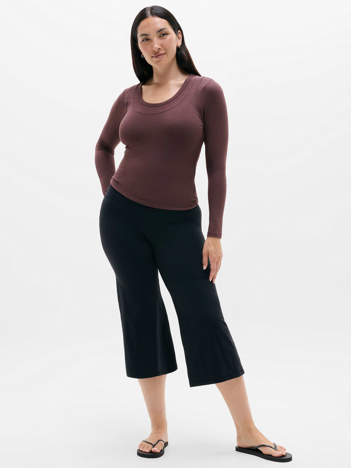 Perfect Rib Layered Top - Nocturnal
